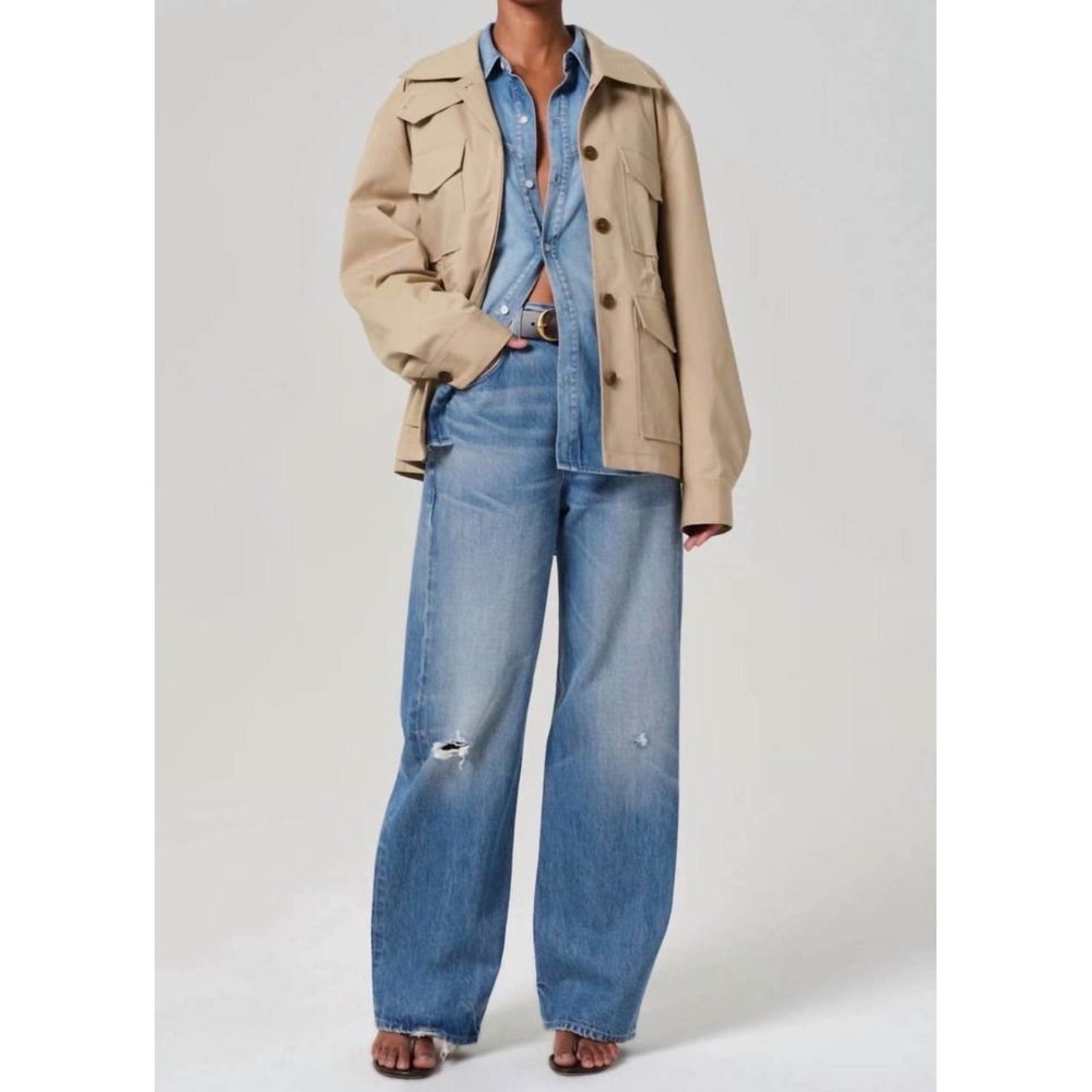 Citizens of Humanity Paretti Military Field Jacket Women Size M Utility Capsule